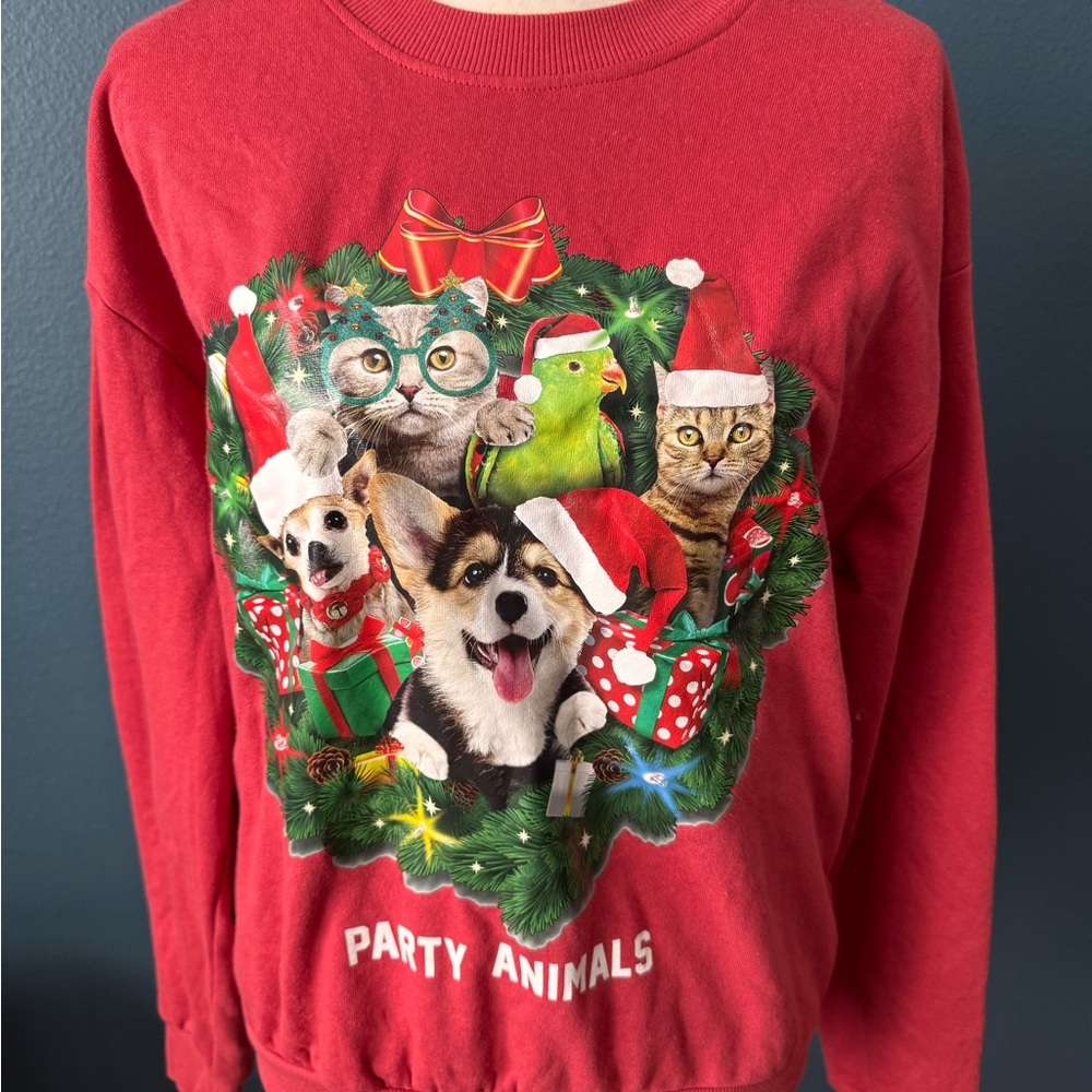 Red Party Animals Sweater